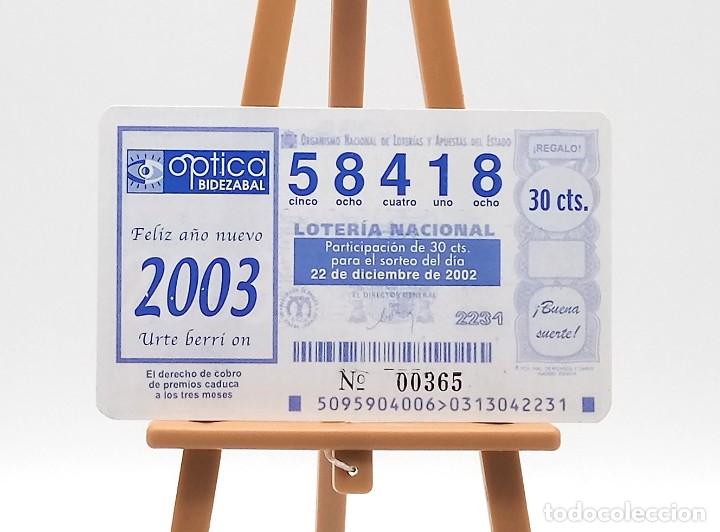 Colecionismo Calend&aacute;rios: Calendario de bolsillo - 2003 - Publicitario de Optica Bidezabal