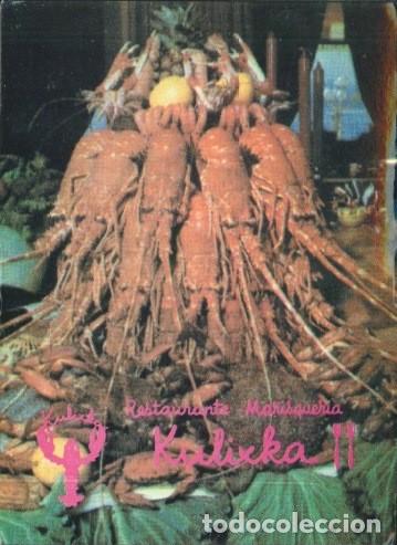 Colecionismo Calend&aacute;rios: CALENDARIO PUBLICIDAD RESTAURANTE MARISQUERIA KULIXKA (MADRID) - A&Ntilde;O 1996