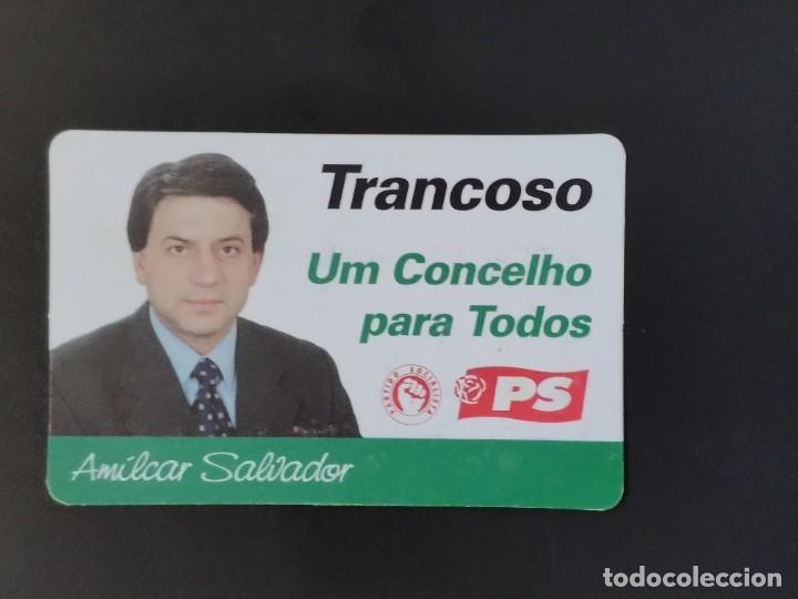 Coleccionismo calendarios: VCK 1002 Calendario bolsillo - A&Ntilde;O 2002 - POL&Iacute;TICO PARTIDO SOCIALISTA PS AM&Iacute;LCAR SALVADOR TRANCOSO