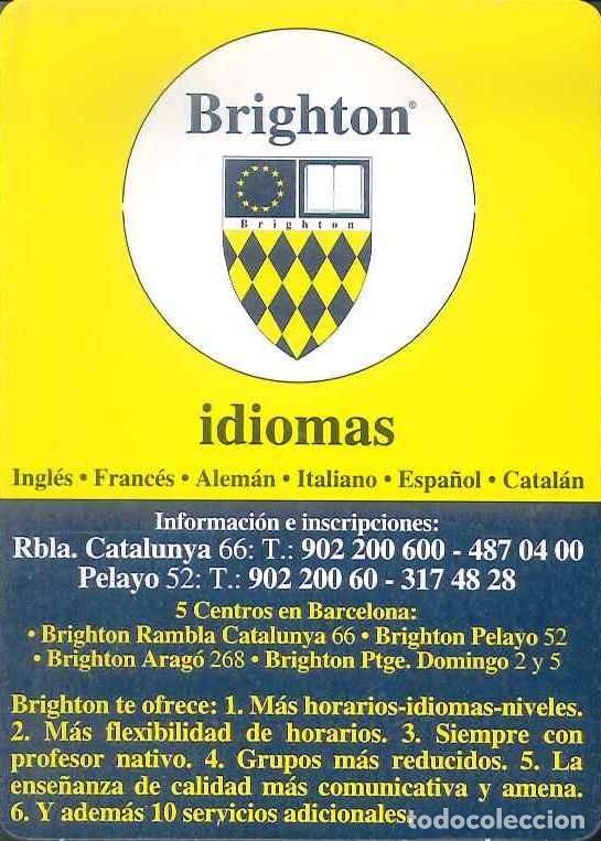 Coleccionismo Calendarios: CALENDARIO PUBLICIDAD IDIOMAS BRIGHTON - CATAL&Aacute;N - A&Ntilde;O 1996