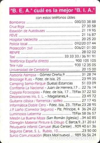Coleccionismo Calendarios: CALENDARIO PUBLICIDAD - B.E.A. CUAL ES LA MEJOR B.I.A. - SERIE S/N - A&Ntilde;O 1998