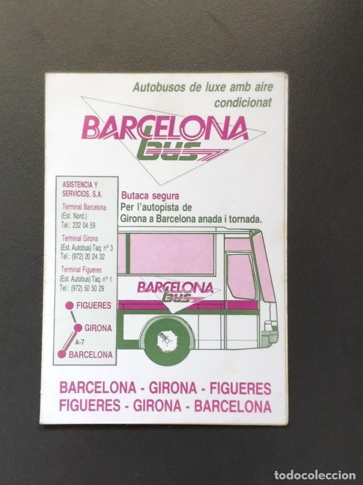 Coleccionismo Calendarios: VCK 1077 Calendario bolsillo - A&Ntilde;O 1991 - BARCELONA BUS GIRONA FIGUERES