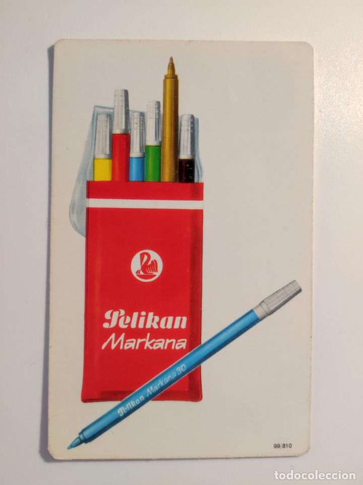 Coleccionismo Calendarios: Calendario de bolsillo publicitario PELIKAN rotulador MARCANA 30. 1974