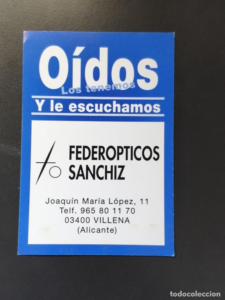 Coleccionismo Calendarios: VCK 1083 Calendario bolsillo - A&Ntilde;O 2001 - &Oacute;PTICA FEDER&Oacute;PTICOS SANCHIZ - VILLENA ALICANTE