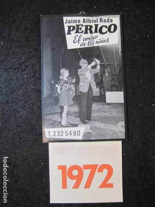 Collezionismo Calendari: PERICO-EL AMIGO DE LOS NI&Ntilde;OS-CALENDARIO A&Ntilde;O 1972-PUBLICIDAD CIRCO PAYASO-VER FOTOS-(K-5894)