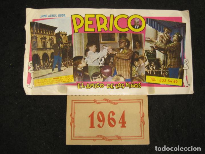 Collectables Calendars: PERICO-EL AMIGO DE LOS NI&Ntilde;OS-CALENDARIO FIRMADO A&Ntilde;O 1964-PUBLICIDAD CIRCO PAYASO-VER FOTOS-(K-5902)