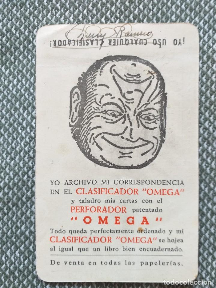 Collezionismo Calendari: CALENDARIO DE BOLSILLO. 1955. 1956. OMEGA. PERFORADOR. CLASIFICADOR.