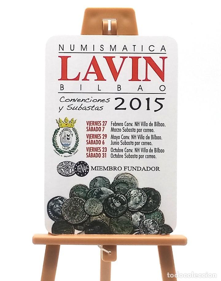 Colecionismo Calend&aacute;rios: Calendario de bolsillo - 2015 - Publicitario de Numism&aacute;tica Lavin Bilbao