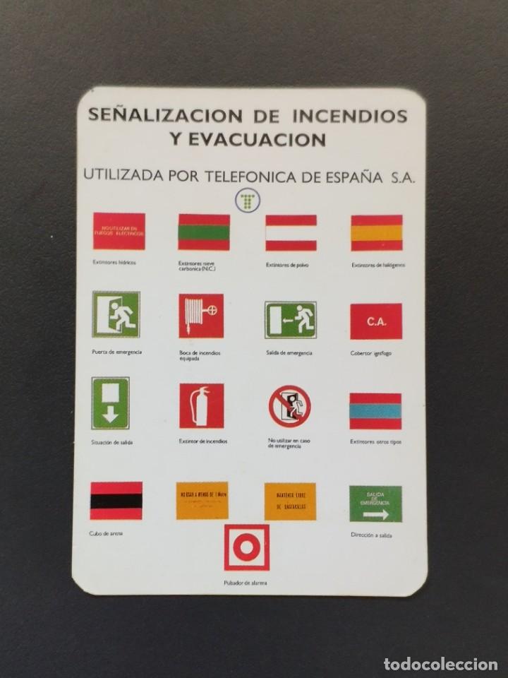 Coleccionismo Calendarios: VCK 1316 Calendario bolsillo - A&Ntilde;O 1990 - SE&Ntilde;ALIZACI&Oacute;N DE INCENDIOS Y EVACUACI&Oacute;N - TELEF&Oacute;NICA