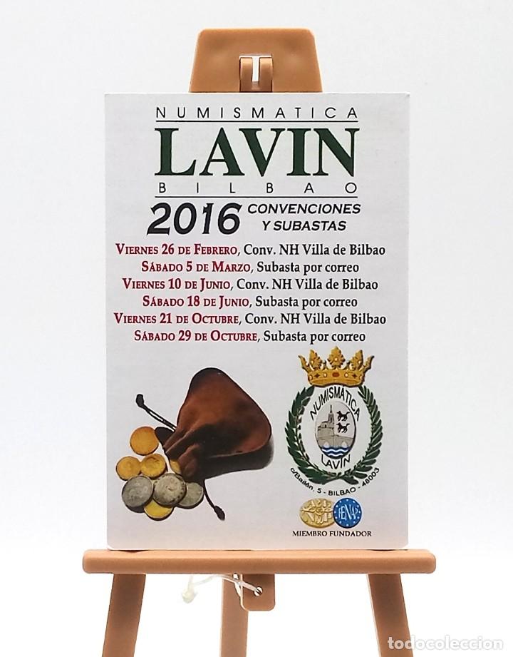 Colecionismo Calend&aacute;rios: Calendario de bolsillo - 2016 - Publicitario de Numism&aacute;tica Lavin Bilbao