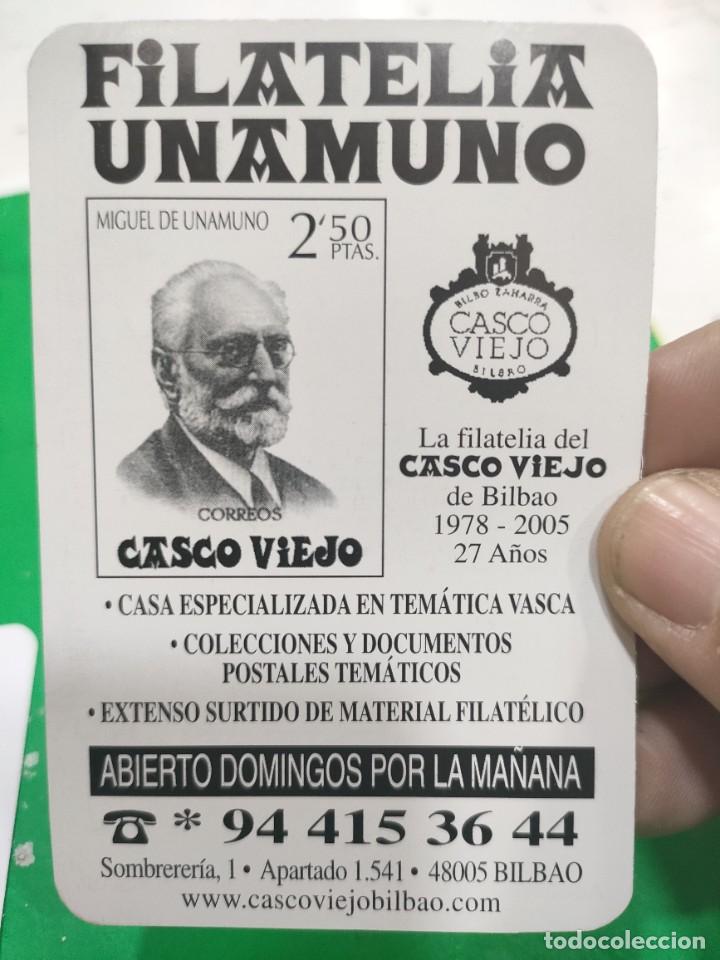 Coleccionismo Calendarios: Calendario FILATELIA UNAMUNO 2005 Bilbao