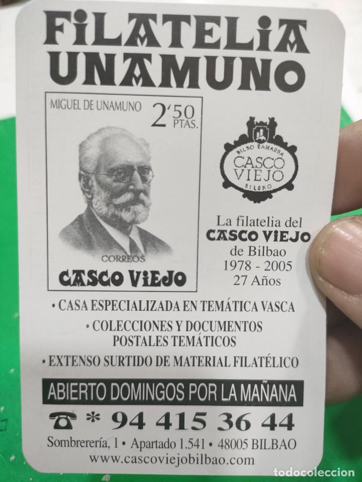 Coleccionismo Calendarios: Calendario FILATELIA UNAMUNO 2006 Bilbao