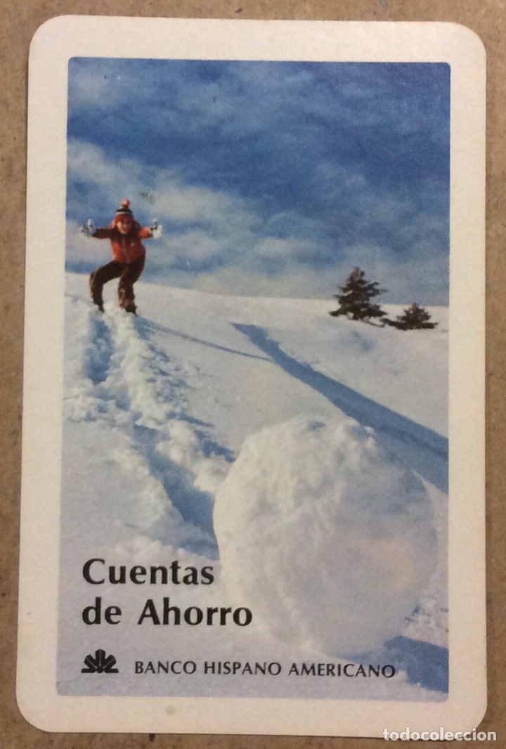 Sammeln von Kalendern: BANCO HISPANO AMERICANO, CUENTAS DE AHORRO. CALENDARIO FOURNIER DEL A&Ntilde;O 1976.