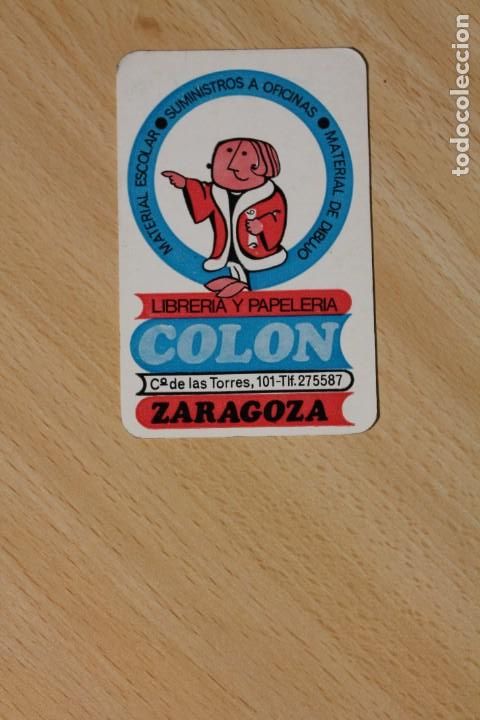 Coleccionismo Calendarios: CALENDARIO DE BOLSILLO. LIBRERIA Y PAPELERIA COLON - ZARAGOZA. CRISTOBAL COLON. A&Ntilde;O 1970.