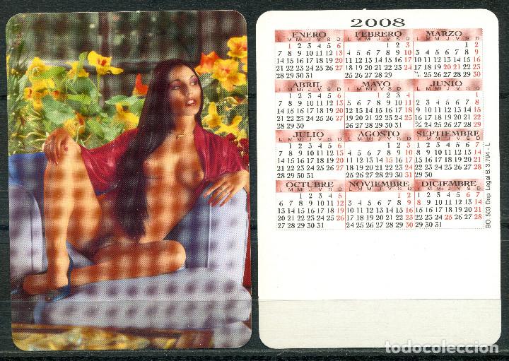 Coleccionismo calendarios: CALENDARIOS BOLSILLO DESNUDOS - CHICA 2008