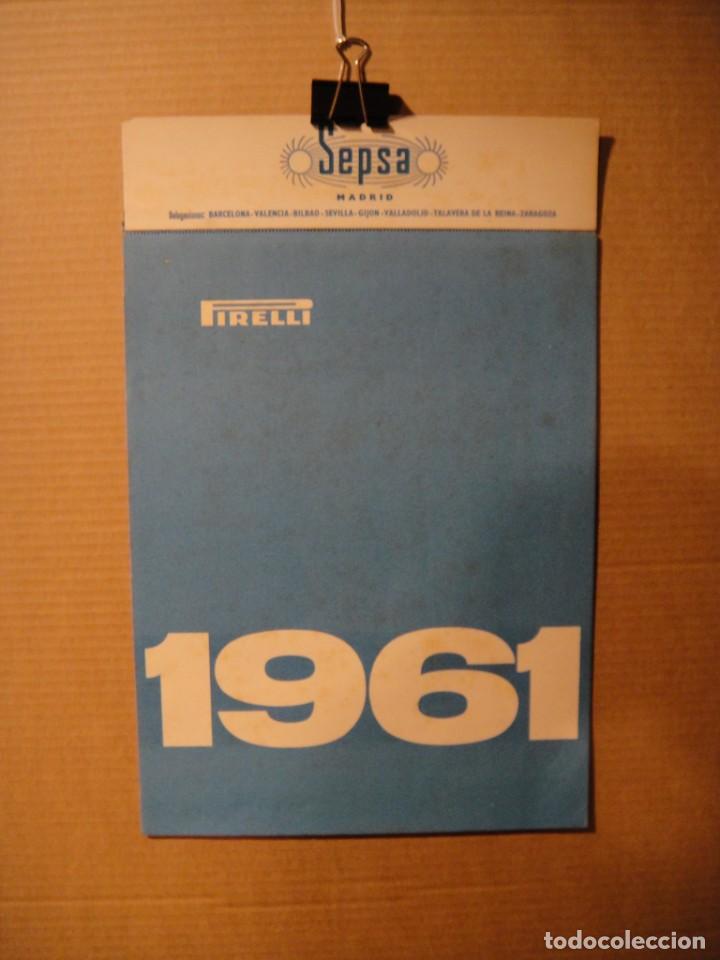 Coleccionismo Calendarios: calendario de pared a&ntilde;o 1961 - pirelli , sepsa - laminas de paisajes