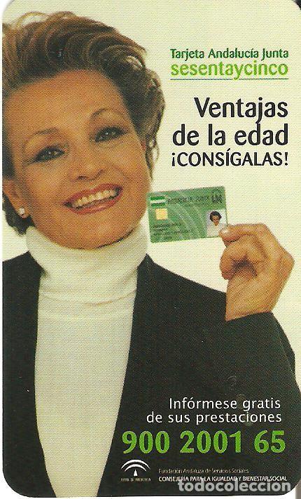 Coleccionismo Calendarios: CALENDARIO PUBLICIDAD TARJETA ANDALUCIA JUNTA SESENTA Y CINCO - CARMEN SEVILLA - A&Ntilde;O 2006