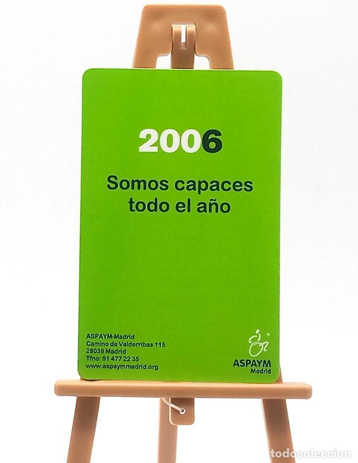 Coleccionismo Calendarios: Calendario de bolsillo - 2006 - Publicitario de ASPAYM