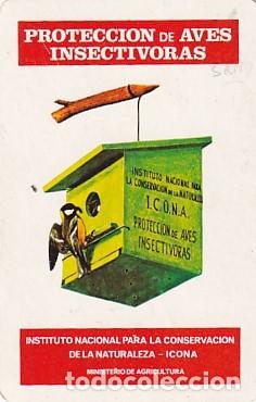 Coleccionismo calendarios: Calendario Fournier 1978 Protecci&oacute;n de aves insect&iacute;voras