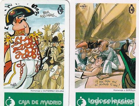 Collectables Calendars: 2 CALENDARIOS DE BOLSILLO FOURNIER A&Ntilde;O 1990 CAJA DE MADRID