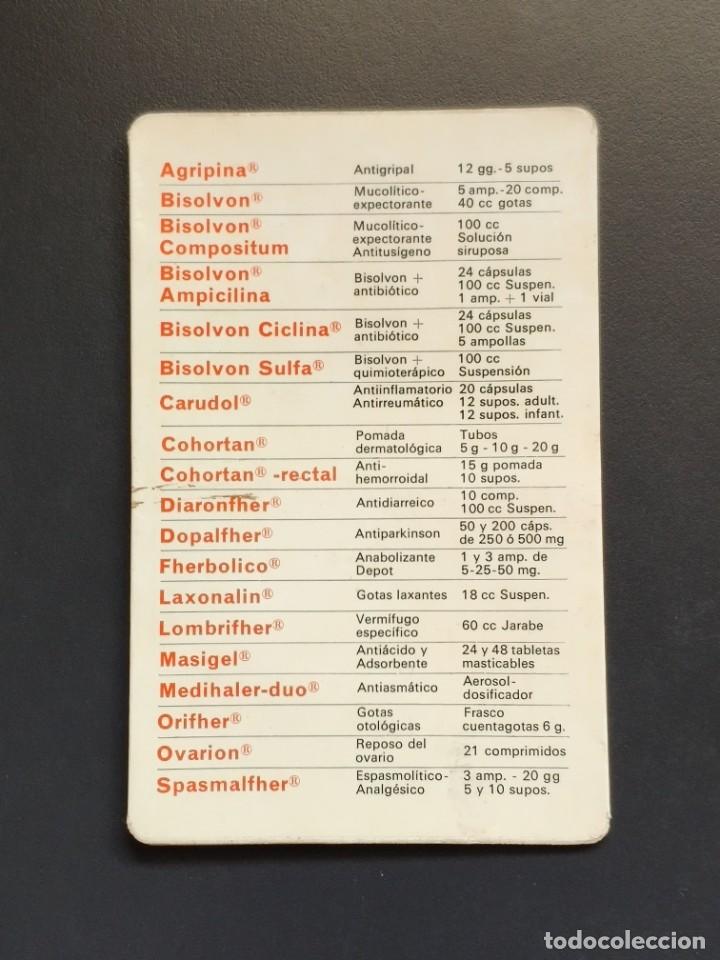 Collectionnisme Calendriers: VCK 1830 Calendario bolsillo - A&Ntilde;O 1972 - LABORATORIOS FHER - BARCELONA