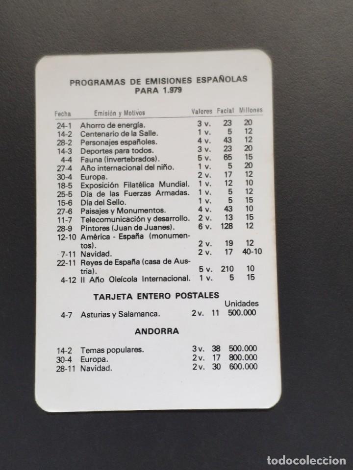 Coleccionismo Calendarios: VCK 1922 Calendario bolsillo - A&Ntilde;O 1979 - FILATELIA GADITANA - C&Aacute;DIZ - SELLOS