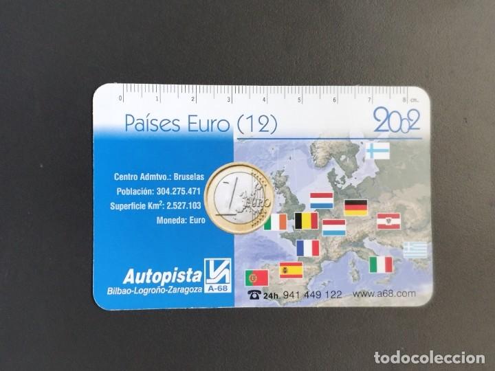 Coleccionismo Calendarios: VCK 1930 Calendario bolsillo - A&Ntilde;O 2002 - AUTOPISTA A-68 - PAISES EURO