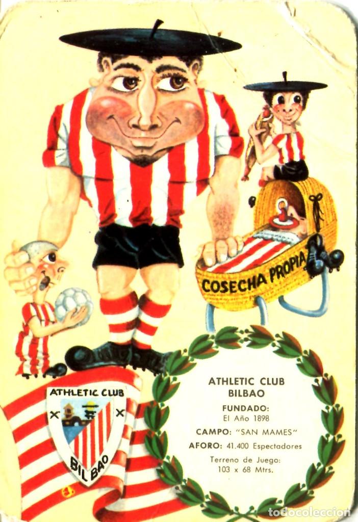 Coleccionismo calendarios: CALENDARIO ATHLETIC CLUB DE BILBAO 1977 . Cafeteria Carlos III de Santuchu