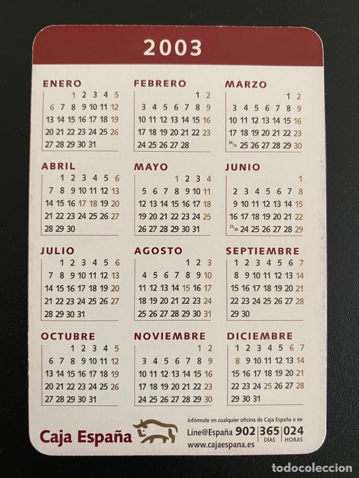 Calendário 2003