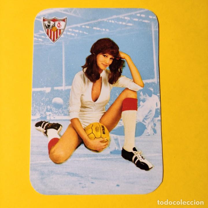Coleccionismo Calendarios: CALENDARIO BOLSILLO FUTBOL . SEVILLA C.F. 1974. CURIOSA CON ERRATA . B6