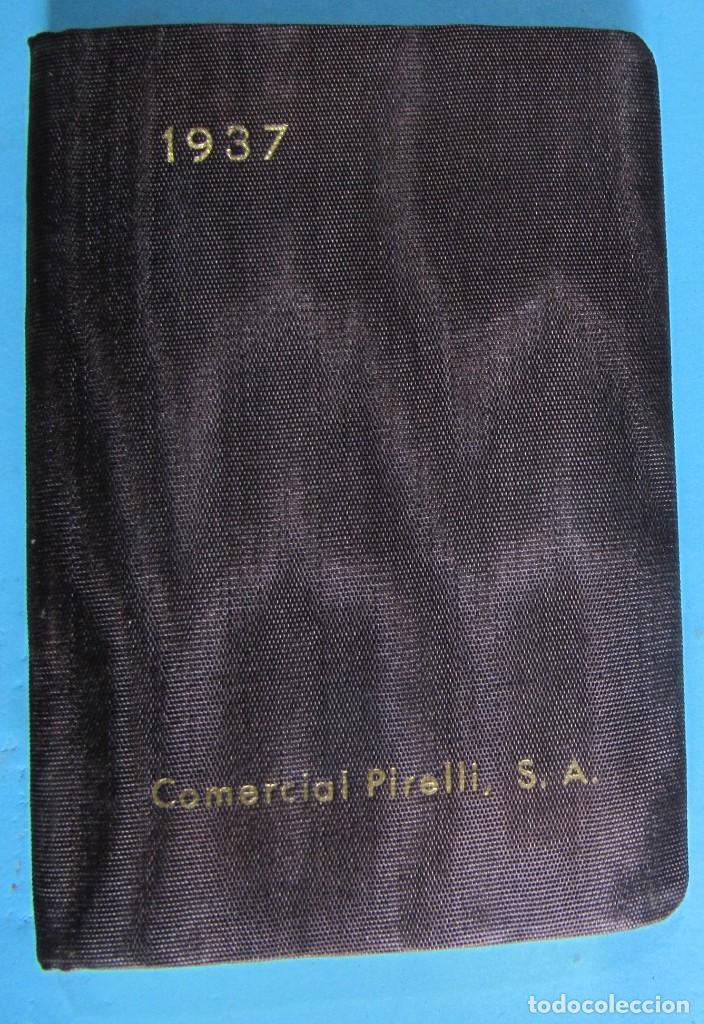 Coleccionismo calendarios: COMERCIAL PIRELLI. AGENDA, 1937. - Foto 1