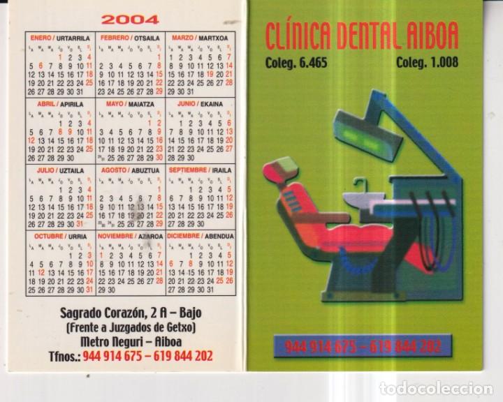 Collectables Calendars: CALENDARIO DE A&Ntilde;O 2004 EN PUBLICIDAD DE CL&Iacute;NICA DENTAL AIBOA EN VASCO Y ESPA&Ntilde;OL