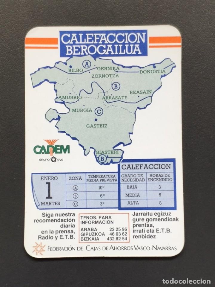 Coleccionismo calendarios: VCK 2211 - CALENDARIO BOLSILLO - A&Ntilde;O 1985 - FEDERACI&Oacute;N CAJAS AHORRO VASCO NAVARRAS - CADEM