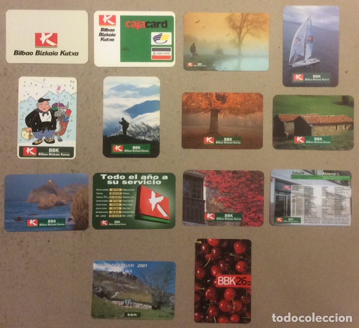 Collezionismo Calendari: BBK BILBAO BIZKAIA KUTXA. LOTE DE 14 CALENDARIOS PUBLICITARIOS. DESDE 1990 A 2005