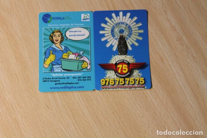 Coleccionismo calendarios: CALENDARIO DE BOLSILLO. A&Ntilde;O 2022. RADIO TAXI ZARAGOZA. VIRGEN DEL PILAR. MODELO RODILA.