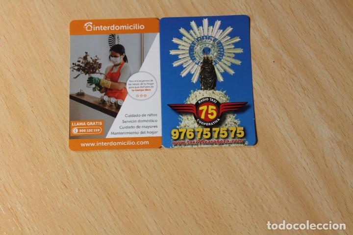 Coleccionismo calendarios: CALENDARIO DE BOLSILLO. A&Ntilde;O 2022. RADIO TAXI ZARAGOZA. VIRGEN DEL PILAR. MODELO INTERDOMICILIO.