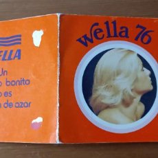 Coleccionismo Calendarios: CALENDARIO DE BOLSILLO. WELLA. DIPTICO. AÑO 1976. WELLA 76. CHICA