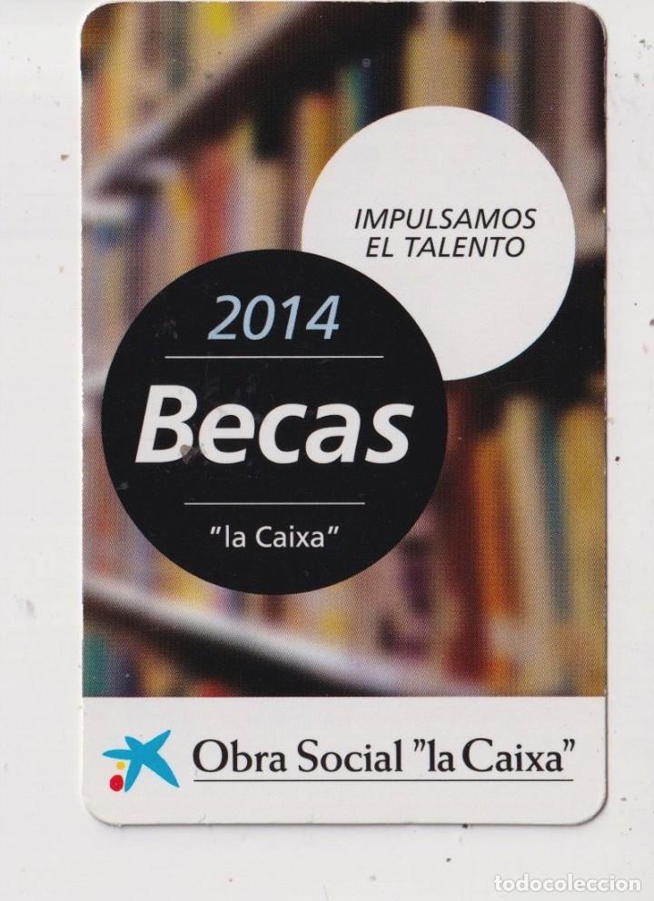 Collezionismo Calendari: CALENDARIO DE A&Ntilde;O 2014 EN PUBLICIDAD DE OBRA SOCIAL LA CAIXA BECAS EN ESPA&Ntilde;OL