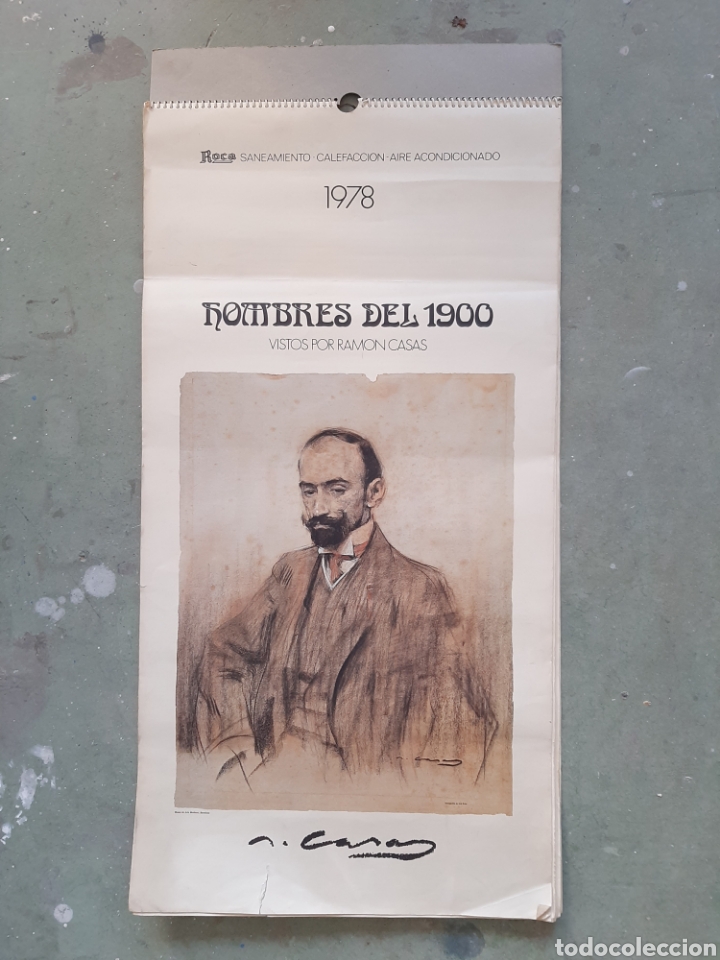 Coleccionismo Calendarios: Calendario de 1978. Hombres del 1900 vistos por Ram&oacute;n Casas