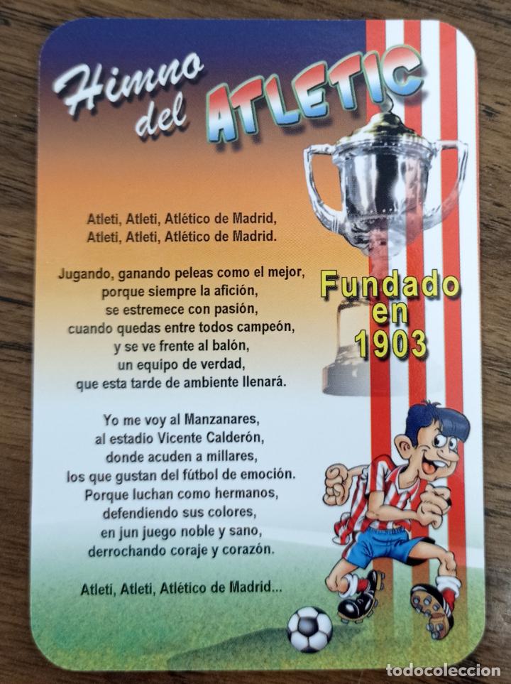 Sammeln von Kalendern: CALENDARIO TEMA EQUIPOS DE F&Uacute;TBOL. HIMNO ATL&Eacute;TICO DE MADRID. SERIE EDIJAR N&deg; 141. A&Ntilde;O 2009.
