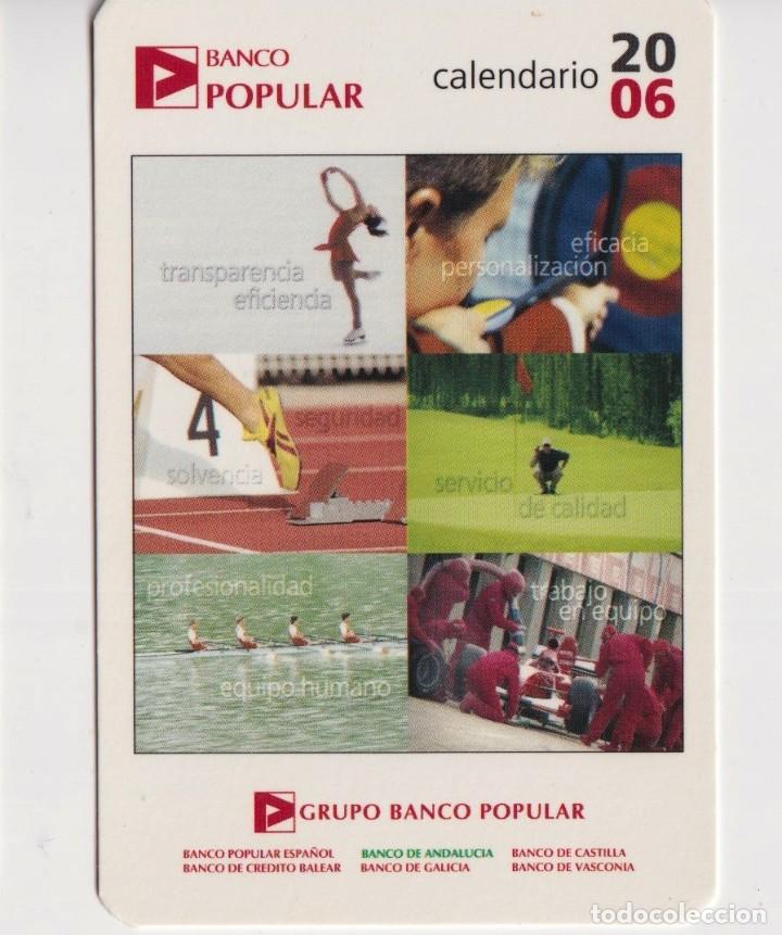 Collectionnisme Calendriers: CALENDARIO DE A&Ntilde;O 2006 EN PUBLICIDAD DE GRUPO BANCO POPULAR EN ESPA&Ntilde;A