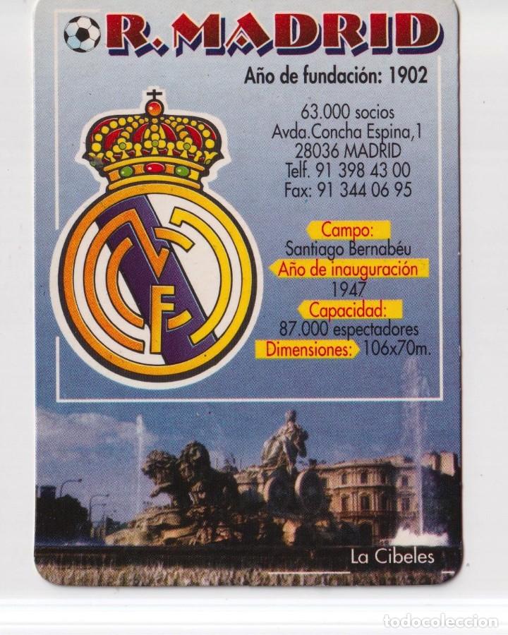 Collectionnisme Calendriers: CALENDARIO DE FUTBOL REAL MADRID DEL A&Ntilde;O 2002 DE CASA BO. N&ordm; 674 PUBLICIDAD DE REUS EN ESPA&Ntilde;OL