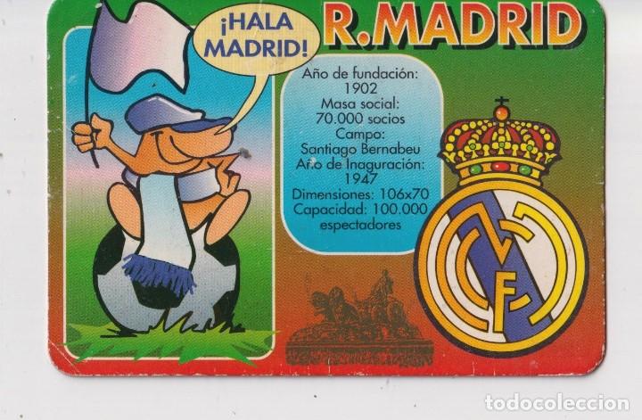 Collectionnisme Calendriers: CALENDARIO DE FUTBOL REAL MADRID DEL A&Ntilde;O 1998 DE CASA REF. N&ordm;172 PUBLICIDAD DE LLEIDA EN ESPA&Ntilde;OL
