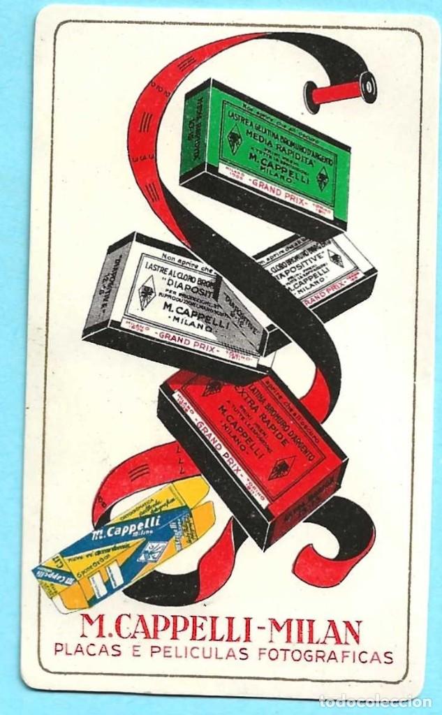 Coleccionismo Calendarios: CALENDARIO M. CAPPELLI, 1929. MILAN. PLACAS E PEL&Iacute;CULAS FOTOGR&Aacute;FICAS