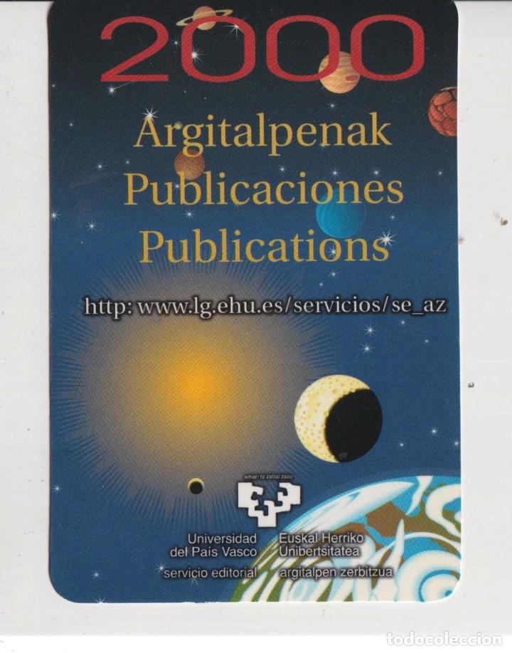 Collectionnisme Calendriers: CALENDARIO DE PUBLICIDAD DE PUBLICACIONES DEL A&Ntilde;O 2000 EN VASCO