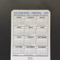 Coleccionismo Calendarios: VCK 2342 CALENDARIO BOLSILLO - AÑO 1990 - MUTUA MURCIANA SEGUROS - PATRONAL ACCIDENTES DE TRABAJO. Lote 340948318