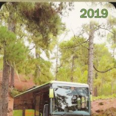 Coleccionismo Calendarios: CALENDARIO DE PUBLICIDAD - 2019 - GUAGUAS GUZMÁN. Lote 341010698