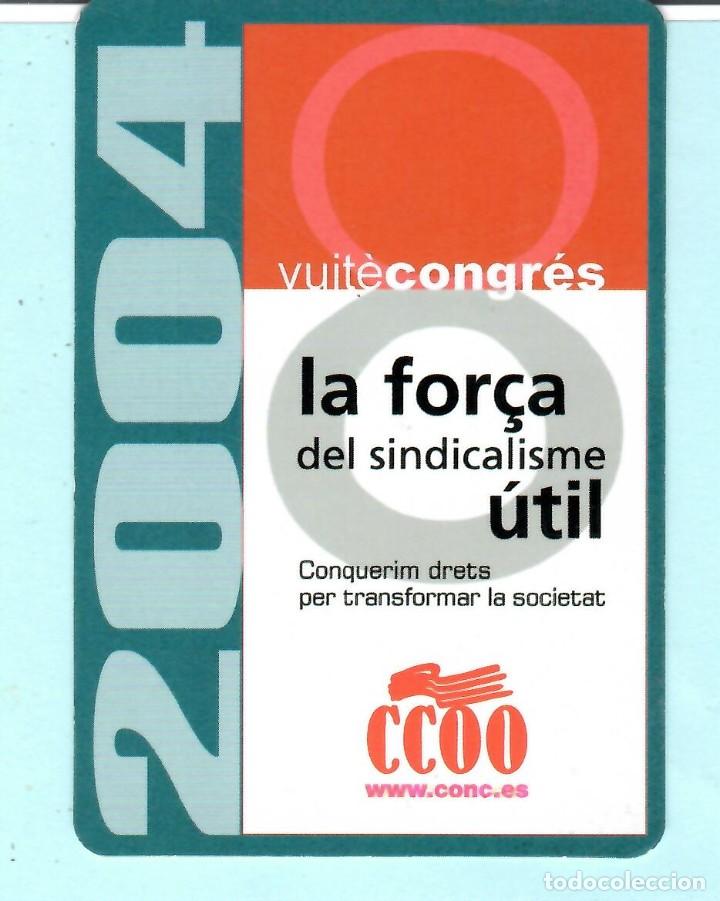 Sammeln von Kalendern: CALENDARIO DE A&Ntilde;O 2004 EN PUBLICIDAD DE LA FOR&Ccedil;A CCOO EDITORIAL EN CATAL&Aacute;N VER FOTO PARTE DETR&Aacute;S
