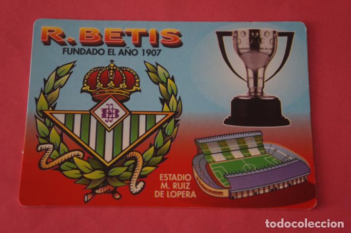 Collezionismo Calendari: CALENDARIO DE BOLSILLO FUTBOL REAL BETIS BALOMPIE A&Ntilde;O 2002 LOTE 16 MIRAR FOTOS