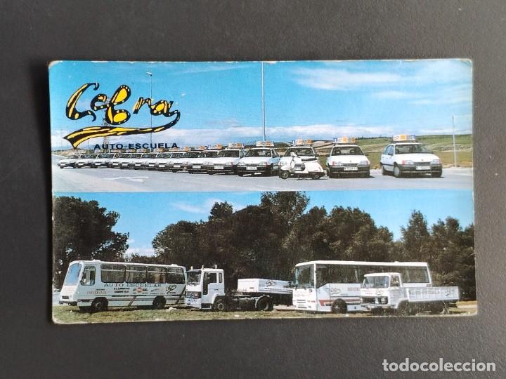 Coleccionismo calendarios: VCK 2402 Calendario bolsillo - A&Ntilde;O 1991 1992 - AUTO ESCUELA CEBRA - MADRID - AUTOESCUELA